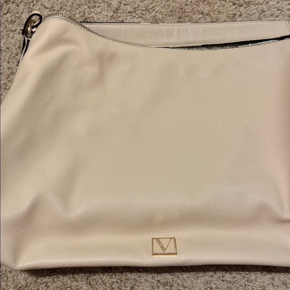 Victoria's Secret Cream Leather Wristlet